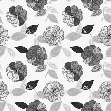 Soyut çiçek pürüzsüz desen arkaplanı