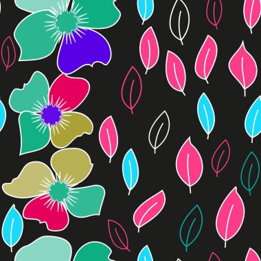 Soyut çiçek pürüzsüz desen arkaplanı