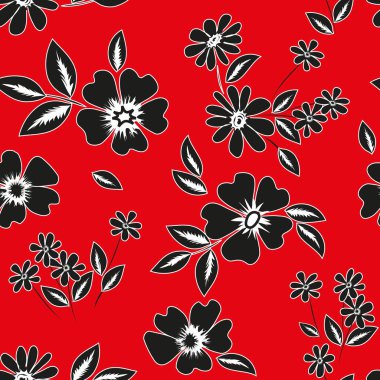 Soyut çiçek pürüzsüz desen arkaplanı