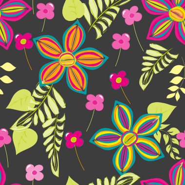 Soyut çiçek pürüzsüz desen arkaplanı