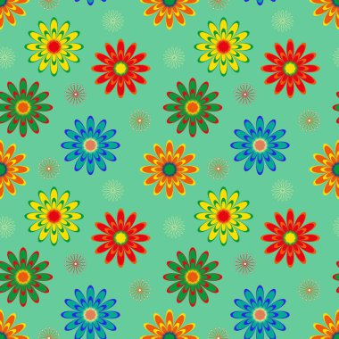 Soyut çiçek pürüzsüz desen arkaplanı