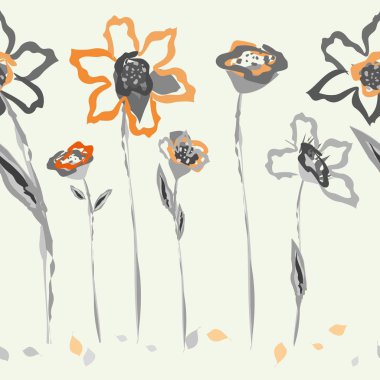 Soyut çiçek pürüzsüz desen arkaplanı