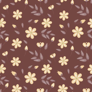 Soyut çiçek pürüzsüz desen arkaplanı