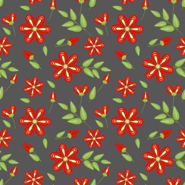 Soyut çiçek pürüzsüz desen arkaplanı