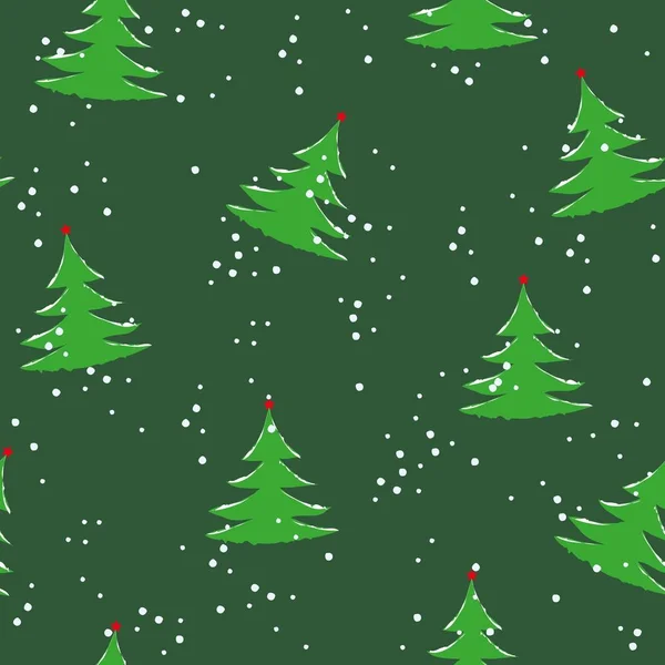 Background with a Christmas trees. — Stock Vector