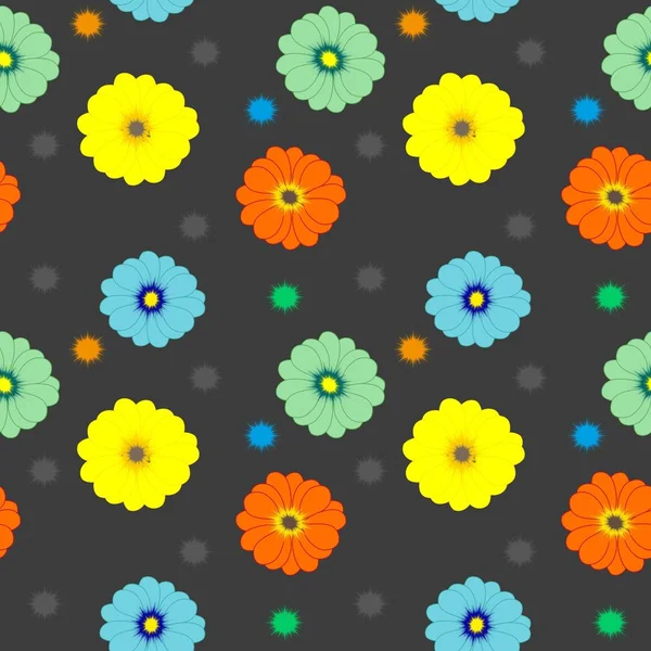 Abstract bloem naadloze patroon achtergrond — Stockvector