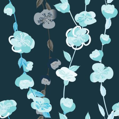 Soyut çiçek pürüzsüz desen arkaplanı