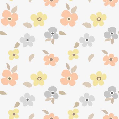 Soyut çiçek pürüzsüz desen arkaplanı