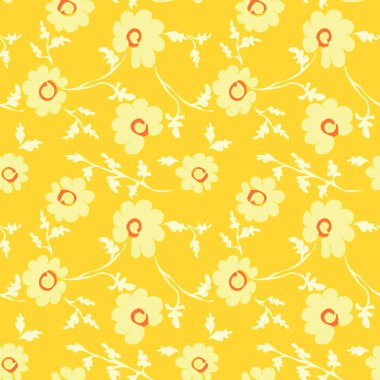 Soyut çiçek pürüzsüz desen arkaplanı