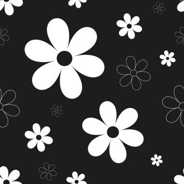 Soyut çiçek pürüzsüz desen arkaplanı