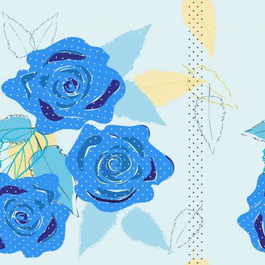Soyut çiçek pürüzsüz desen arkaplanı