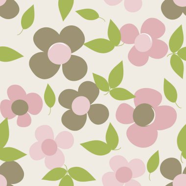 Soyut çiçek pürüzsüz desen arkaplanı