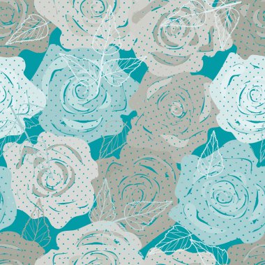 Soyut çiçek pürüzsüz desen arkaplanı