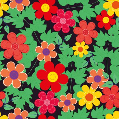 Soyut çiçek pürüzsüz desen arkaplanı