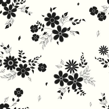 Soyut çiçek pürüzsüz desen arkaplanı