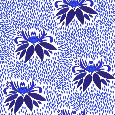 Soyut çiçek pürüzsüz desen arkaplanı