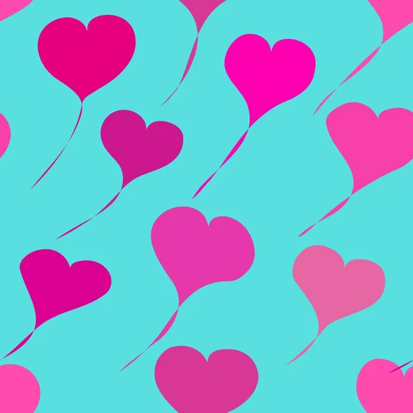 Fondos románticos de San Valentín con corazones — Vector de stock