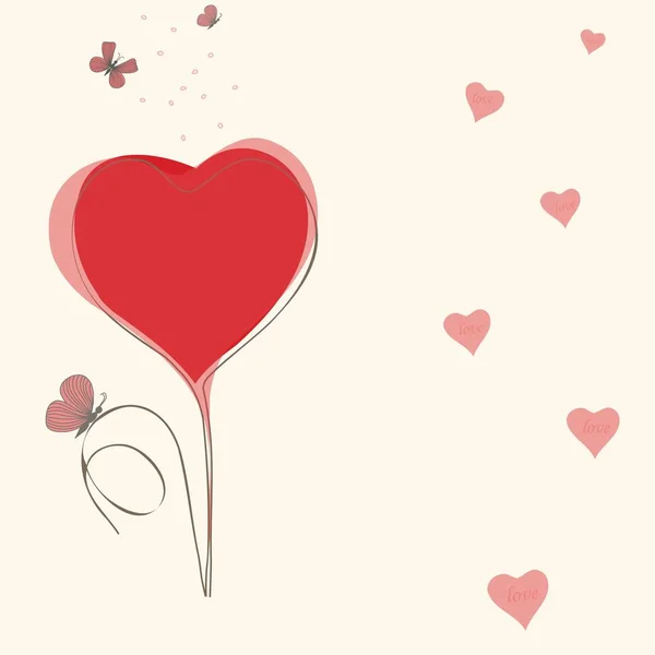 Fond romantique de Saint-Valentin. Saint Valentin. — Image vectorielle