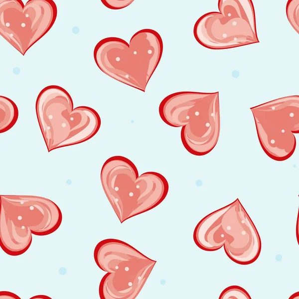 Romantische valentine nahtlose Hintergründe — Stockvektor