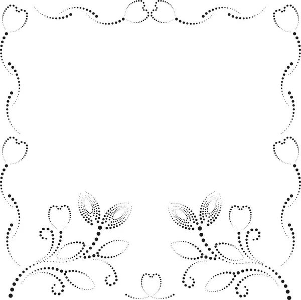 Abstract frame florale achtergrond — Stockvector