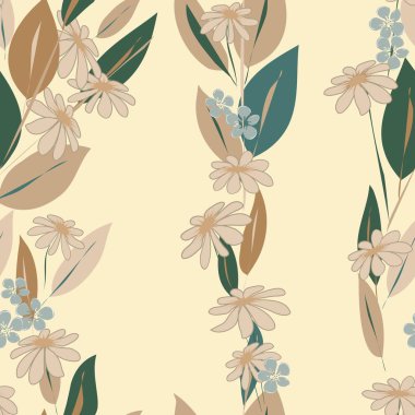 Soyut çiçek pürüzsüz desen arkaplanı