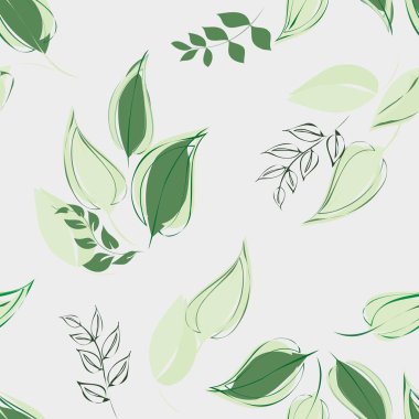 Soyut çiçek desensiz arkaplan