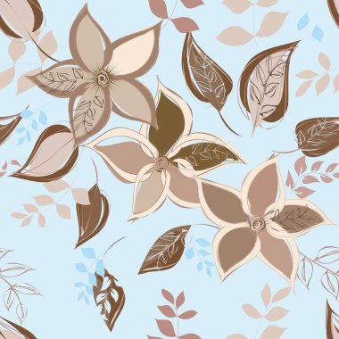 Soyut çiçek pürüzsüz desen arkaplanı