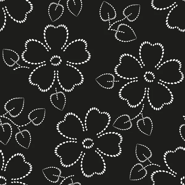 Абстрактний квітковий безшовний візерунок фон — стоковий вектор
