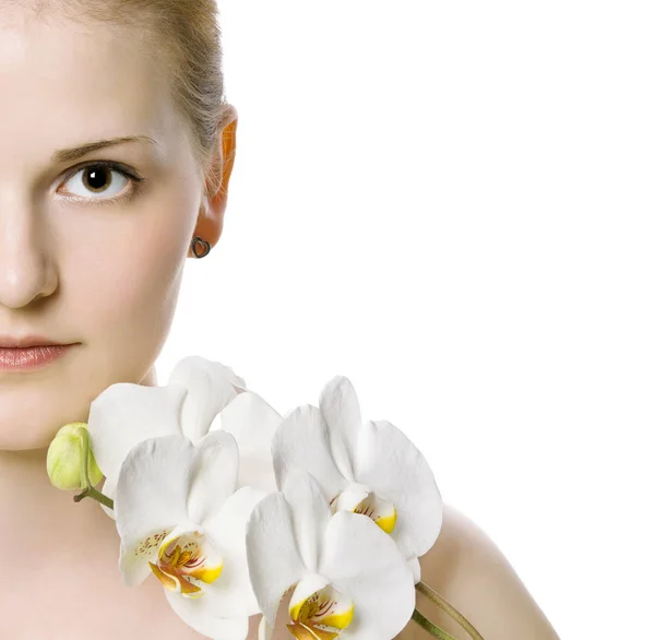 Retrato de modelo feminino bonito — Fotografia de Stock