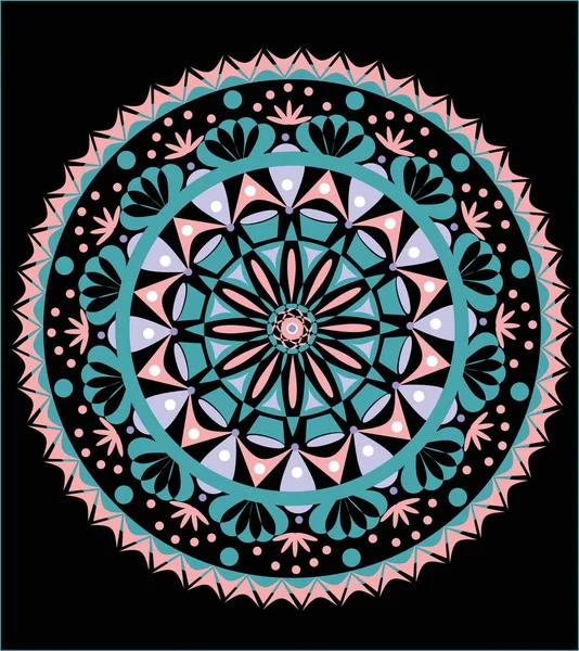 Dekorativa runda blommönster. Mandala. — Stockfoto