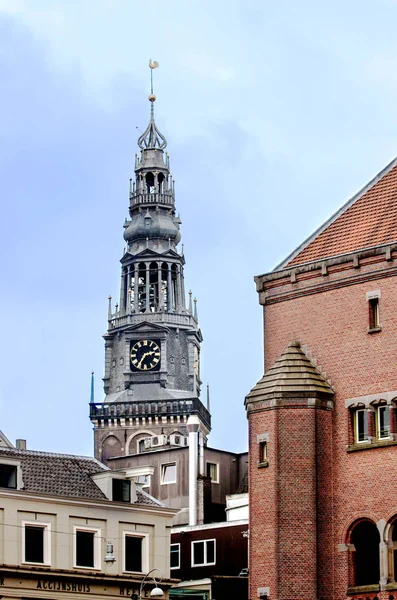 Reloj Torre de Amsterdam, Países Bajos — Foto de Stock