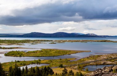 Avrasya ve Kuzey Amerika tektonik plakaları - Thingvellir Ulusal Parkı - İzlanda