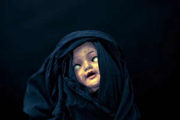 Visage de poupée effrayant — Photo