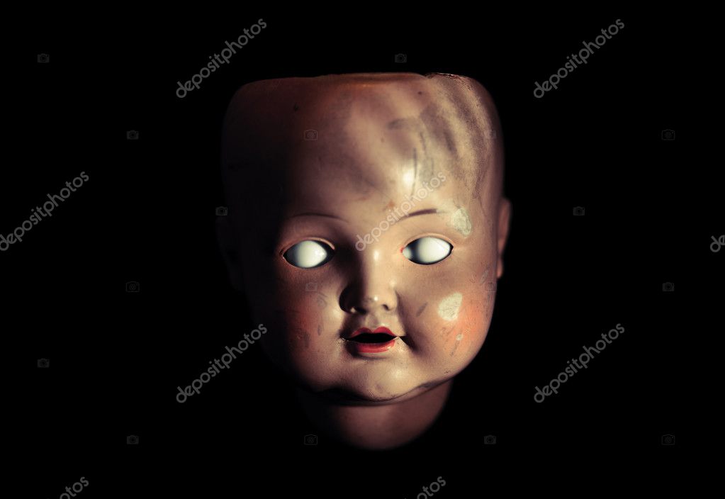 scary face doll