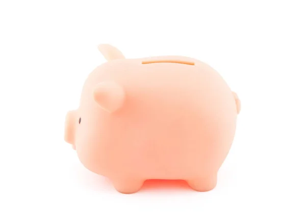 Piggy bank met uitknippad — Stockfoto