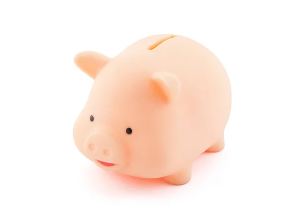 Piggy bank met uitknippad — Stockfoto