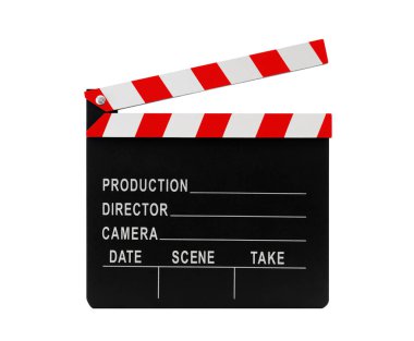 Kırpma yoluyla Klaket film 