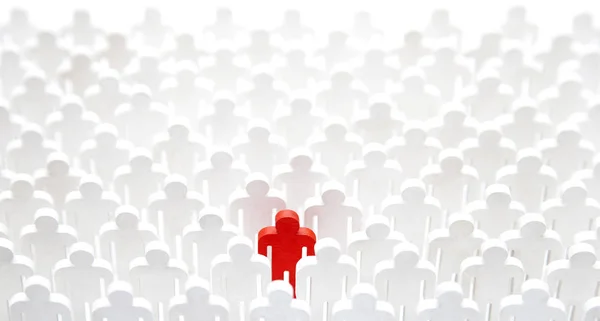 Unique person in the crowd — Stock Photo, Image