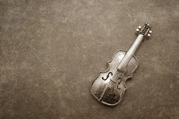 Decorazione Vintage Violino Sfondo Graffiato — Foto Stock