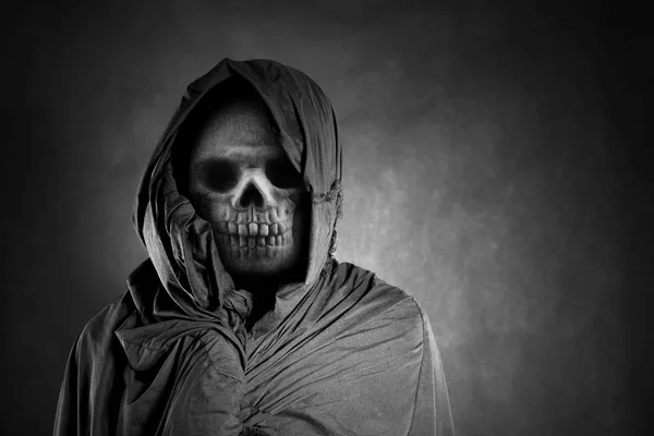 Grim Reaper Dans Noir — Photo