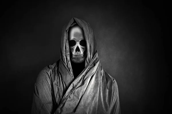 Grim Reaper Dans Noir — Photo