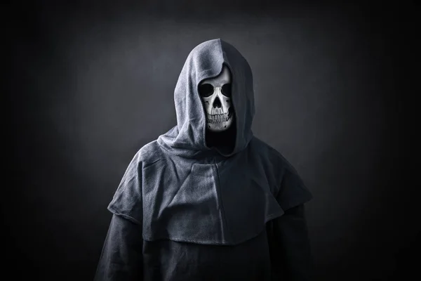 Grim Reaper Dans Noir — Photo