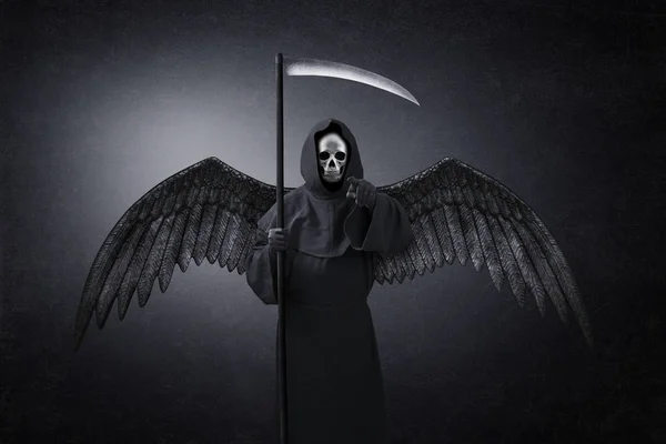 Angel Death Pointing You Dark — 스톡 사진