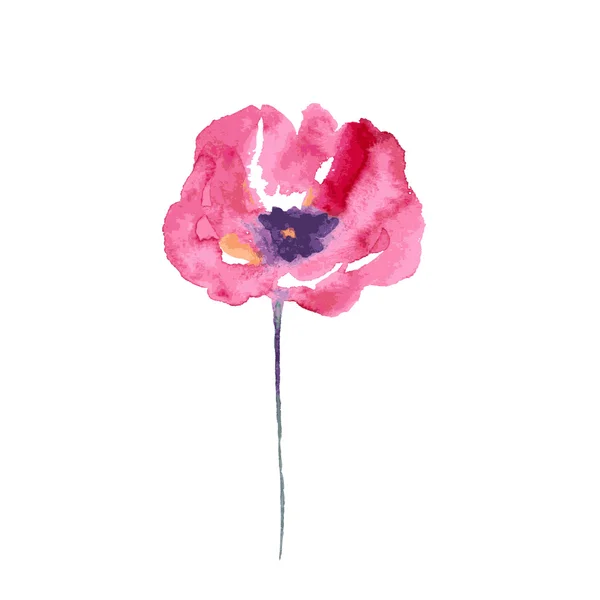 Vecteur de fleur aquarelle — Image vectorielle