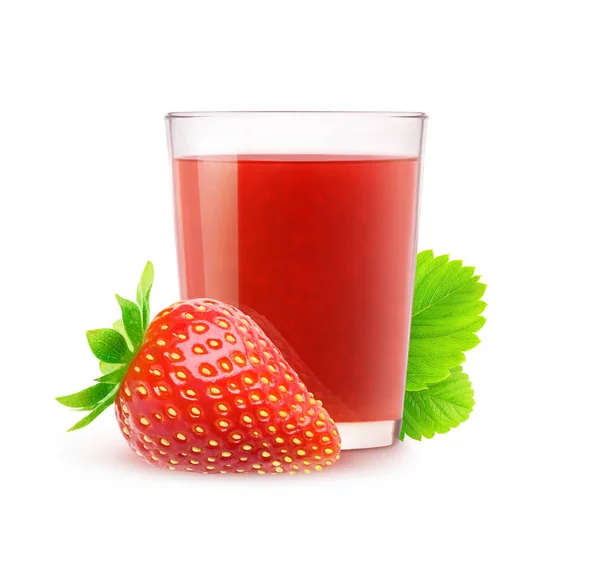 Isolated strawberry juice — Stock Photo, Image