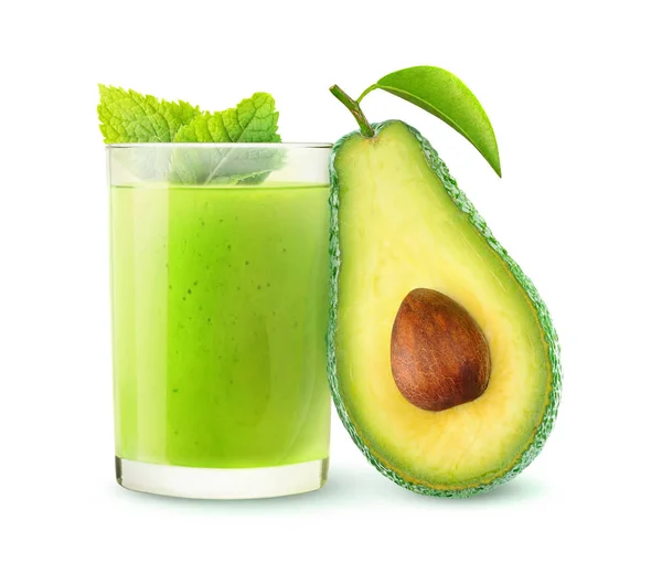 Geïsoleerde avocado smoothie — Stockfoto