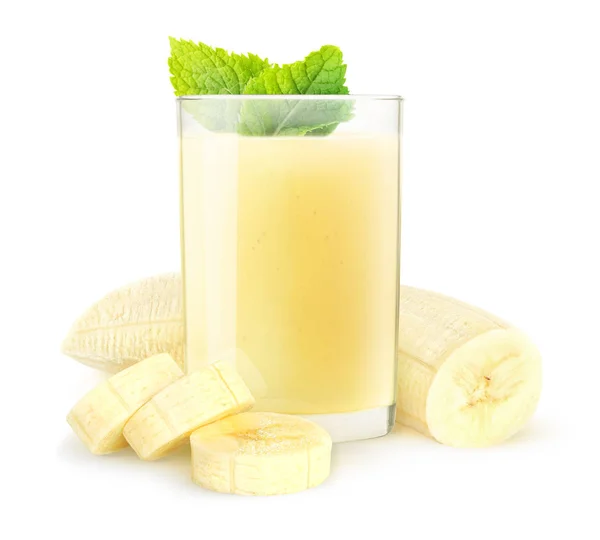 Isolated banana smoothie — Stock Photo, Image