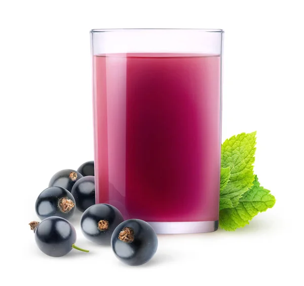 Succo di ribes nero isolato — Foto Stock