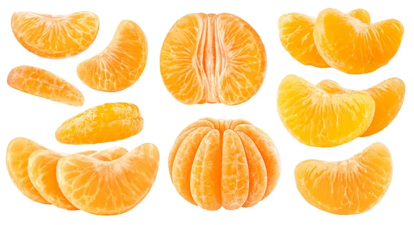 Isolated citrus segments — Stock Photo, Image