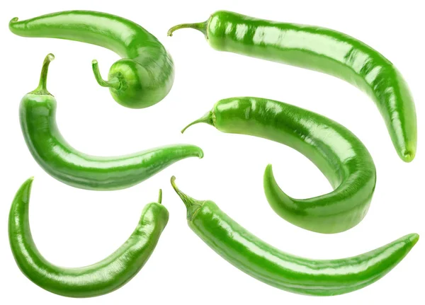 Elszigetelt zöld paprika — Stock Fotó